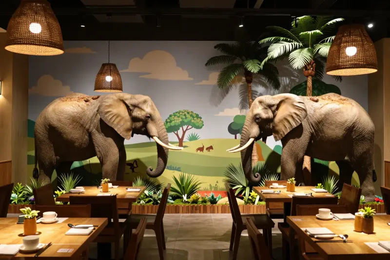 The Safari restaurant at the resort