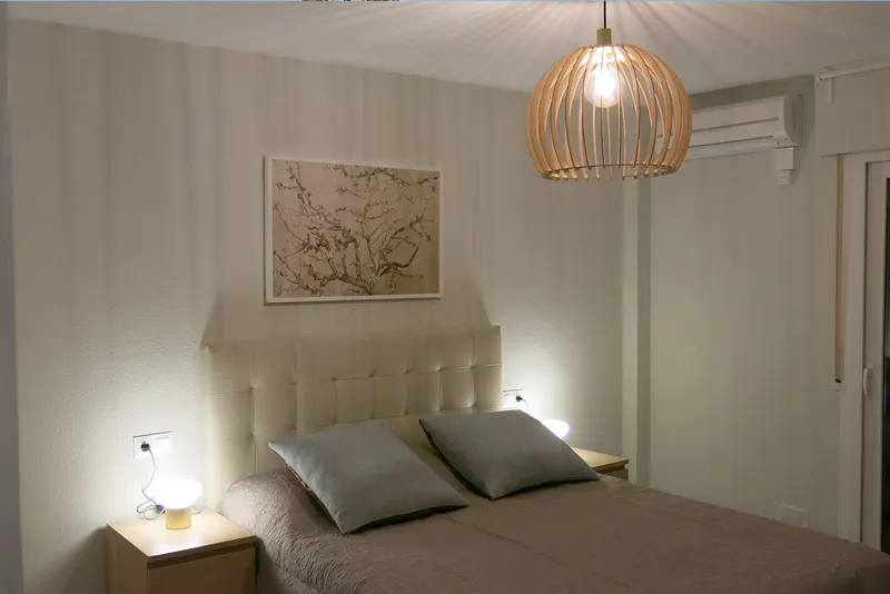 Master bedroom with double bed