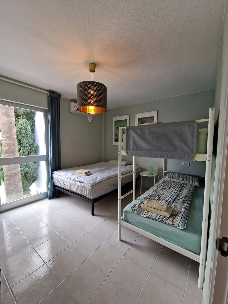 Bedroom 4 with bunk bed and small double bed